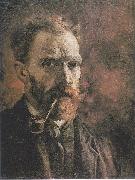 Vincent Van Gogh Self Portrait with pipe Spain oil painting artist